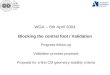 WGA – 6th April 2004 Blocking the central foot / Validation