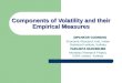 Components of Volatility and their Empirical Measures