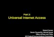 Part 2: Universal Internet Access