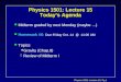 Physics 1501: Lecture 15 Today ’ s Agenda