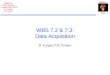 WBS 7.2 & 7.3: Data Acquisition