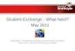 Student Exchange - What Next?