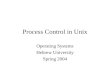 Process Control in Unix