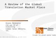 A Review of the Global  Translation Market Place