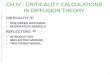 CH.IV :  CRITICALITY  CALCULATIONS IN DIFFUSION THEORY