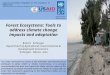 Forest Ecosystems: Tools to address climate change impacts and  adaptation Brent  Sohngen