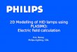 2D Modelling of HID lamps using PLASIMO: Electric field calculation