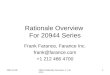 Rationale Overview  For 20944 Series