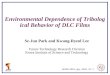 Environmental Dependence of Tribological Behavior of DLC Films