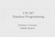 CIS 507 Database Programming