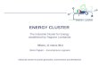 ENERGY CLUSTER The Industrial Cluster for Energy established by Regione Lombardia