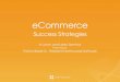 eCommerce Success Strategies A Lunch and Learn Seminar Presented by