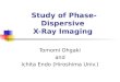 Study of Phase-Dispersive  X-Ray Imaging