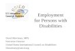 Employment for Persons with Disabilities