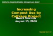 Increasing Compost Use by Caltrans Project