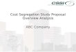 Cost Segregation Study Proposal Overview Analysis