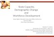 State Capacity, Demographic Change  and  Workforce Development