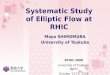 Systematic Study of Elliptic Flow at RHIC