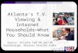 Atlanta’s T.V. Viewing & Internet Households—What You Should Know