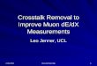 Crosstalk Removal to Improve Muon dE/dX Measurements
