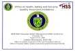 Office of Health, Safety and Security   Quality Assurance Initiatives