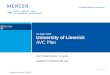 University of Limerick  AVC Plan