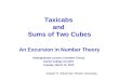 Taxicabs  and  Sums of Two Cubes