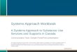Systems Approach Workbook  A Systems Approach to Substance Use Services and Supports in Canada