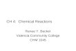 CH 4:  Chemical Reactions