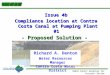 Issue 4b Compliance location at Contra Costa Canal at Pumping Plant #1 - Proposed Solution -