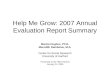 Help Me Grow: 2007 Annual Evaluation ReportSummary