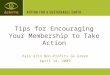 Tips for Encouraging Your Membership to Take Action