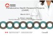 Collaborative Health Research Projects (CHRP) March 2011
