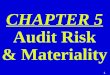 CHAPTER 5  Audit Risk & Materiality