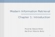 Modern Information Retrieval Chapter 1: Introduction