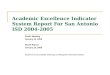 Academic Excellence Indicator System Report For San Antonio ISD 2004-2005