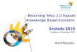 Becoming Telco 2.0 Toward Knowledge Based Economy