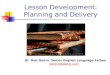 Lesson Development: Planning and Delivery