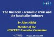 The financial  / economic  crisis and the hospitality industry