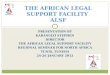 THE AFRICAN LEGAL SUPPORT FACILITY  ALSF