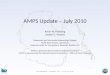 AMPS Update – July 2010
