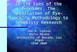 In the Eyes of the Beholder: The Application of Eye-tracking Methodology to Sexuality Research
