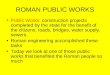ROMAN PUBLIC WORKS