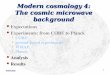 Modern cosmology 4: The cosmic microwave background