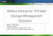 Reduce Enterprise TCO with Storage Management Solutions
