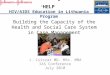 Building the Capacity of the Health and Social Care System in Case Management