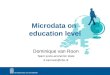 Microdata on  education level