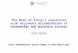 The Bank of Italy’s experience with microdata dissemination of households and business surveys
