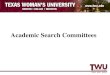 Academic Search Committees