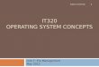 IT320 Operating System Concepts